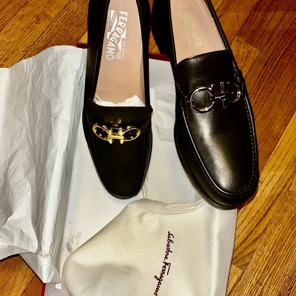 Salvatore Ferragamo Men's Black Loafers